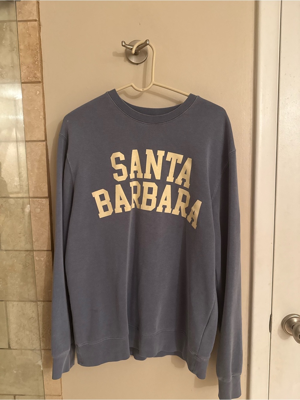 Santa Barbara Crewneck Sweatshirt Blue size medium